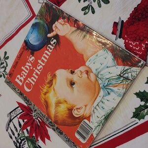 Adorable Vintage Baby's Christmas Golden Book
